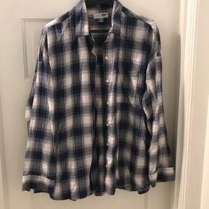 BLUE OLD NAVY FLANNEL